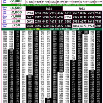 Rajshree 50 Lottery 7:30PM Result 08 10 26