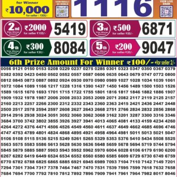 Labh Laxmi Lottery 4PM Result 09 10 26