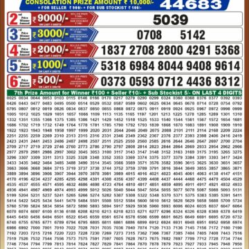 Punjab State Dear 50 Lottery 6:30PM Result 13 10 26