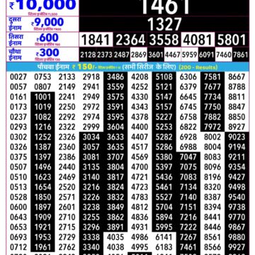 Rajshree Daily 2.25PM Result 24 10 26