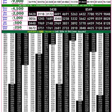 Rajshree 50 Lottery 7:30PM Result 21 10 26