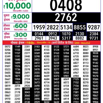 Rajshree Daily 8PM Result 19 10 26